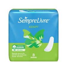 Absorvente S.Livre Adapt Suave sem Abas 08 Unidades